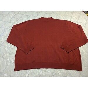 Cezani Shirt Mens Size XXL Silk Blend Mock Neck Fall Winter Classic